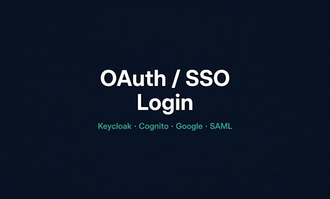 setup oauth sso login with any social media app, any identity, cognito or saml