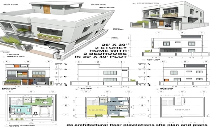 Do architectural floor plan elevations site plan and building layout ...