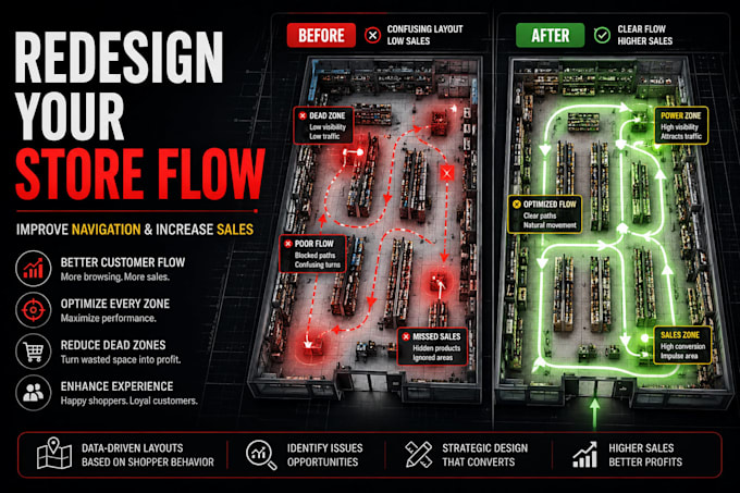 redesign your retail store layout for better customer flow