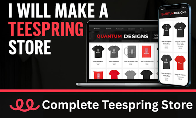 make high quality teespring store product mockups that sell