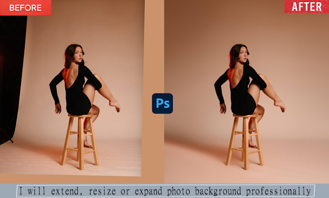 Expand Background Photo Example Extend photo background and resize image in photoshop by Masud_imran ...