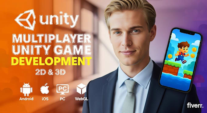 Do multiplayer unity game development, unity 2d shooting game, action ...