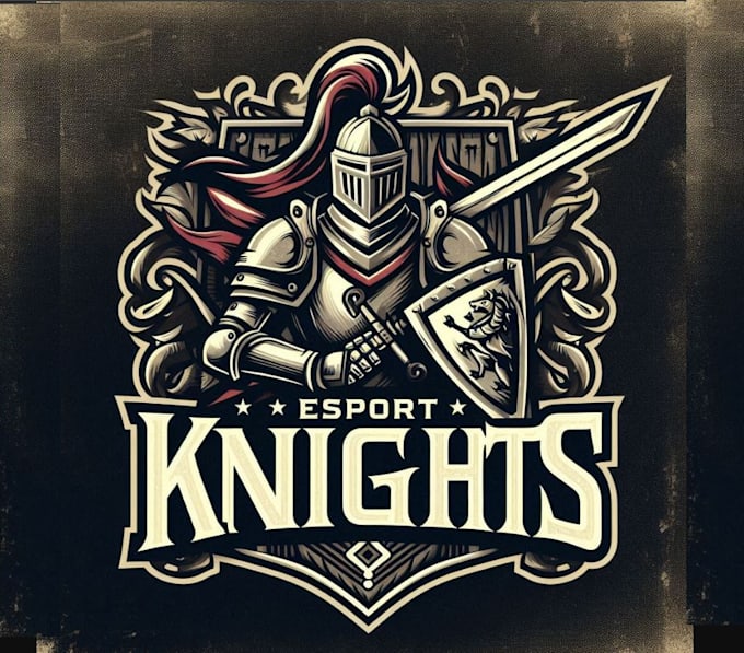 create high quality vintage knight warrior logo