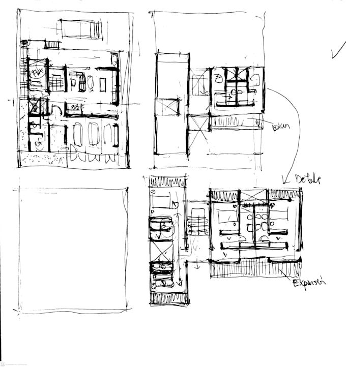 transformo croquis a planos de planta