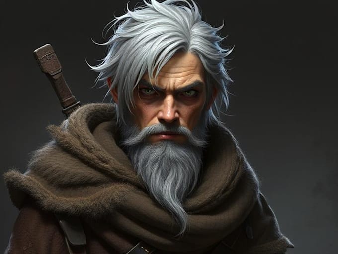 draw a realistic character concept art