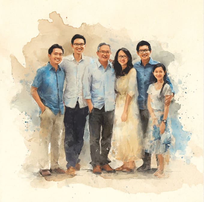 draw a wonderful family portrait