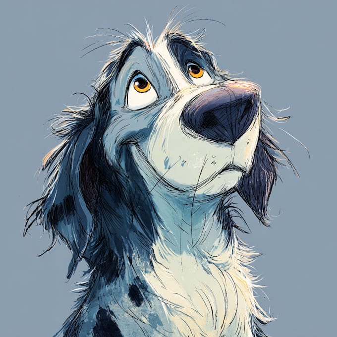 draw disney pet portrait