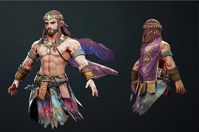 create character design for game art
