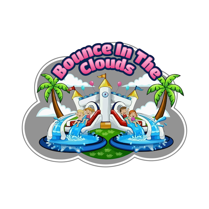 design unique bounce house logo for your business