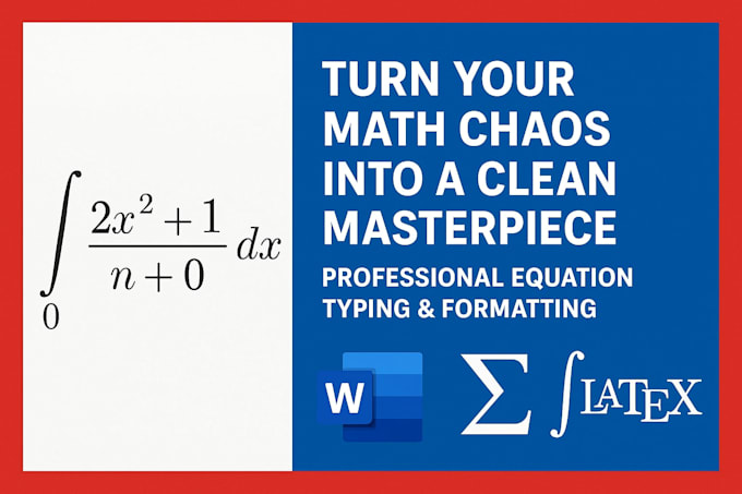 professionally type and format your math equations in word