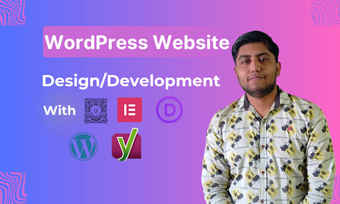 create wordpress website with custom blocks, elementor, divi, and guternberg