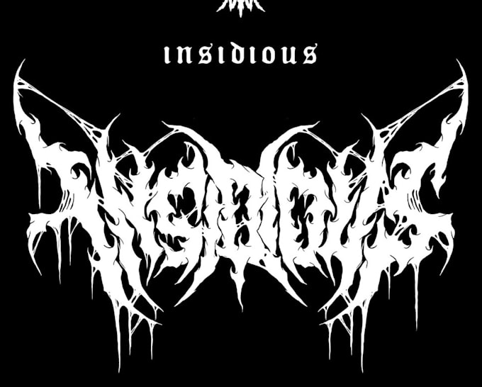 draw a death metal logo