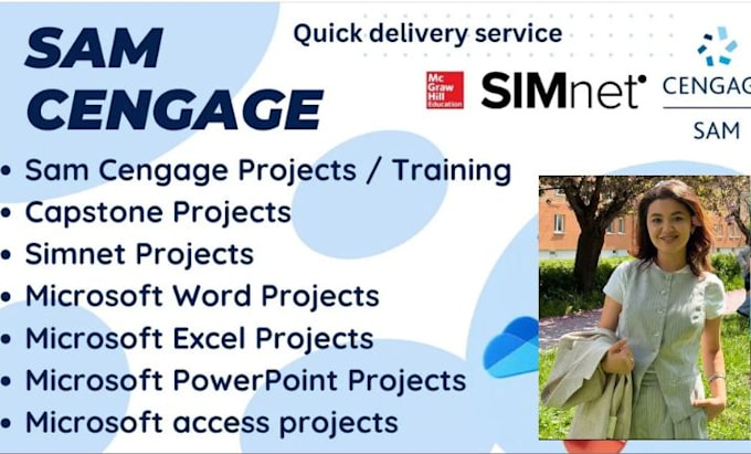 expertly solve your ms office, sam cengage, simnet projects, modules