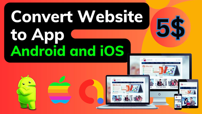 convert website to ios and android app