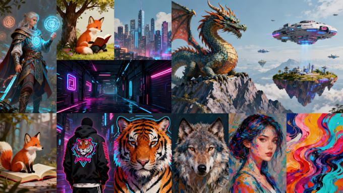 design unique ai images and video artwork with midjourney