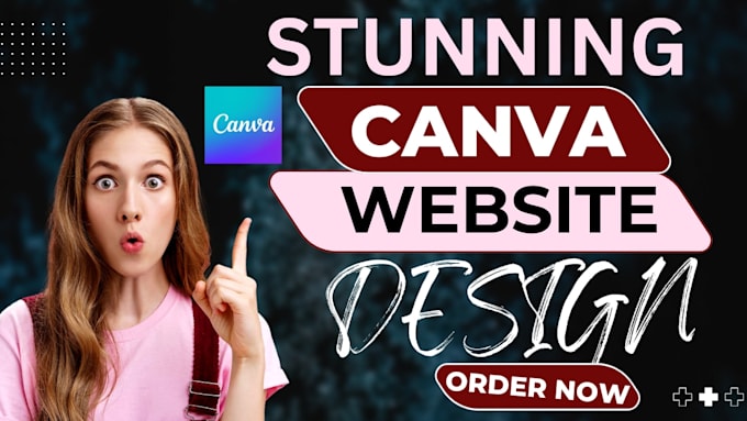 create canva website design redesign baner landing page SEO portfolio template