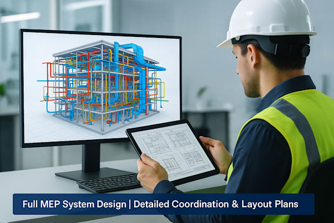 full mep system design with detailed coordination, layout plans
