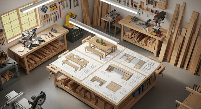 Custom diy woodworking plans and furniture layouts by Timbercraft_d1 ...