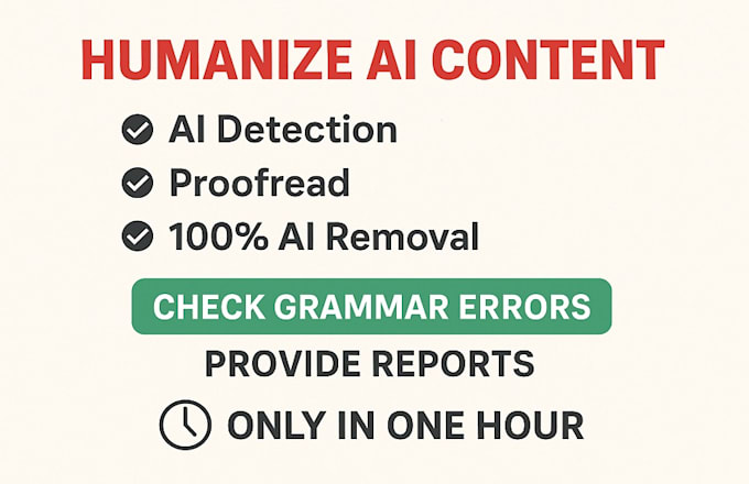 detect, edit, rewrite and humanize ai content 2 hours