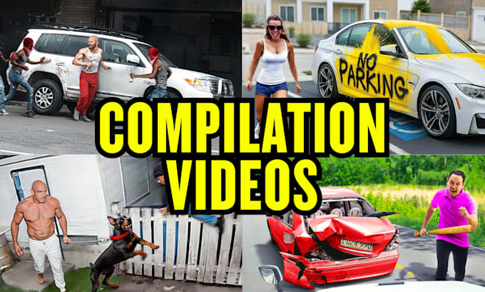 do engaging compilation video edit for youtube