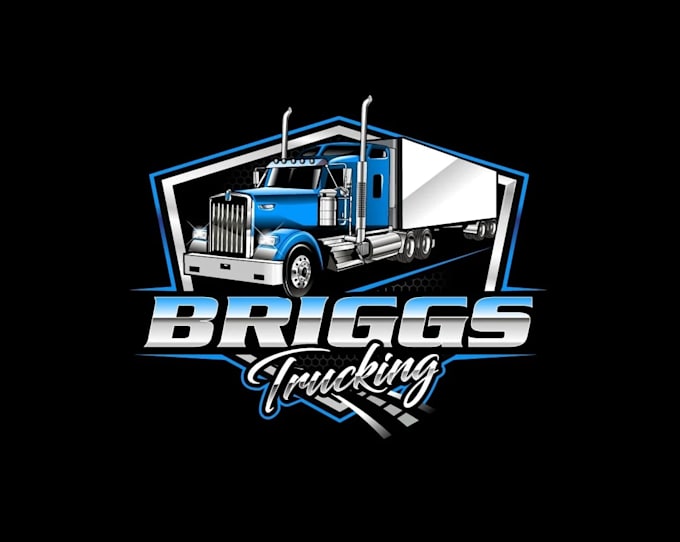 create high quality and beautiful trucking logo design