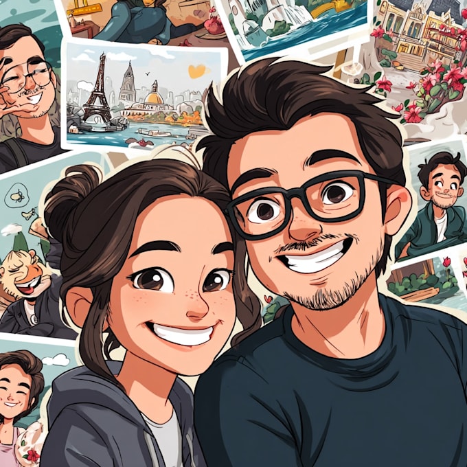 a personalized comic strip for you in cartoon style