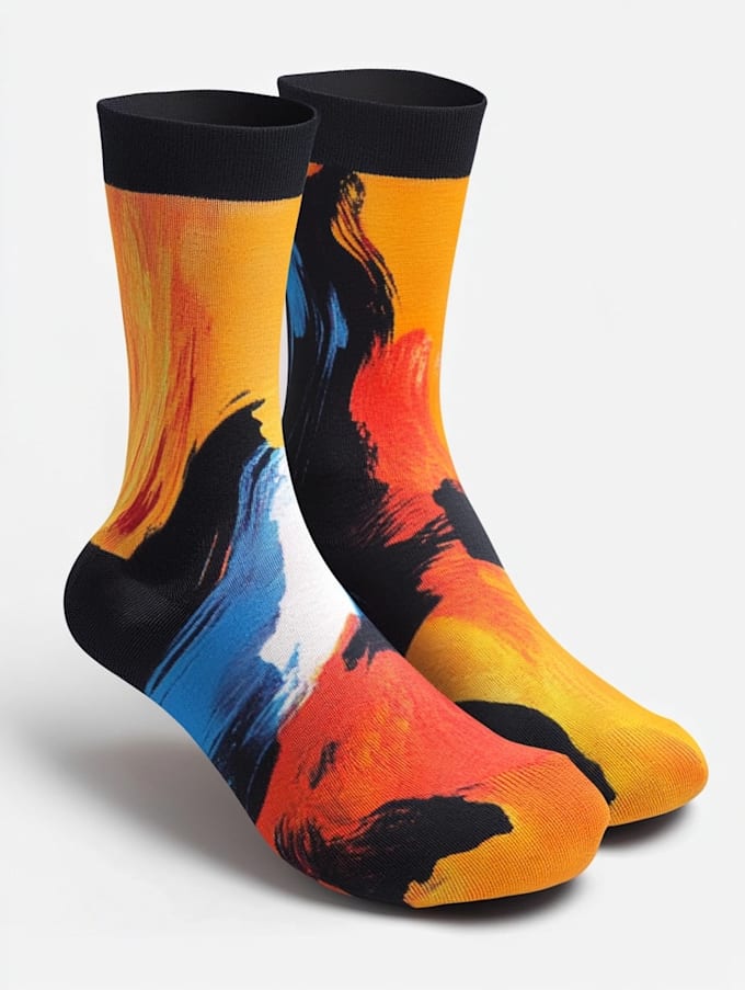 make sublimation unique socks design and shoes design