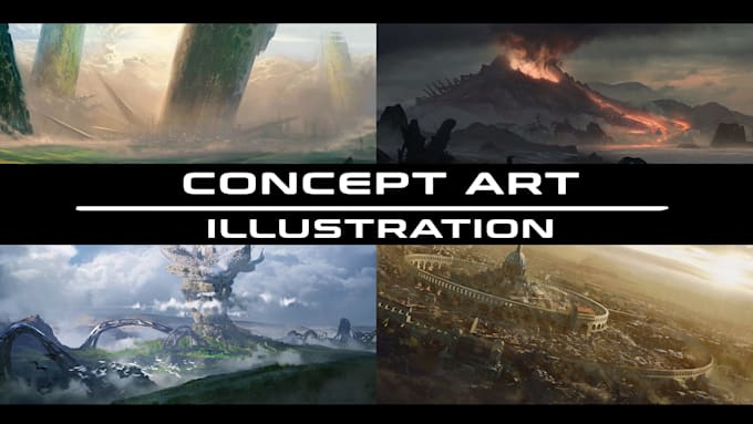 create 3d realistic, fantasy and scifi game environment for films and video game