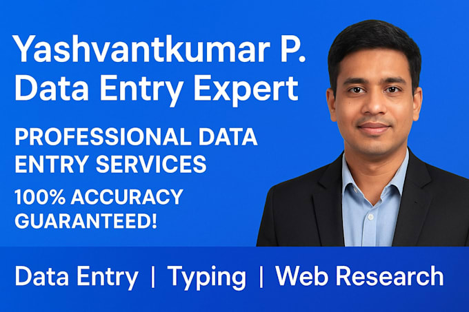 do accurate data entry, typing, and copy paste work