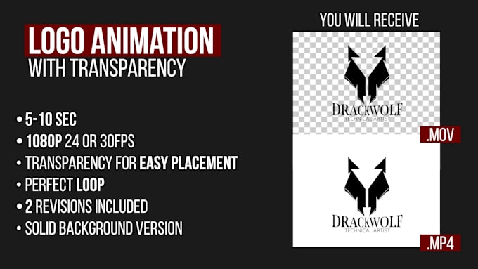 bring your logo to life with a transparent animation