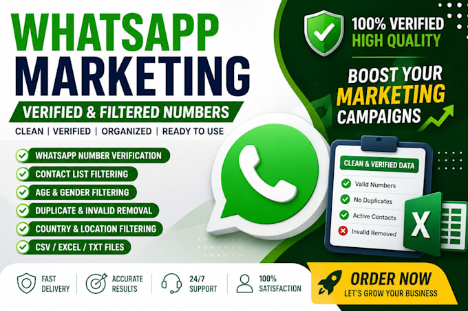 verify whatsapp numbers with contact list cleaning