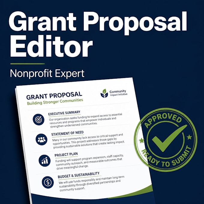 edit your grant proposal as a former nonprofit grant manager