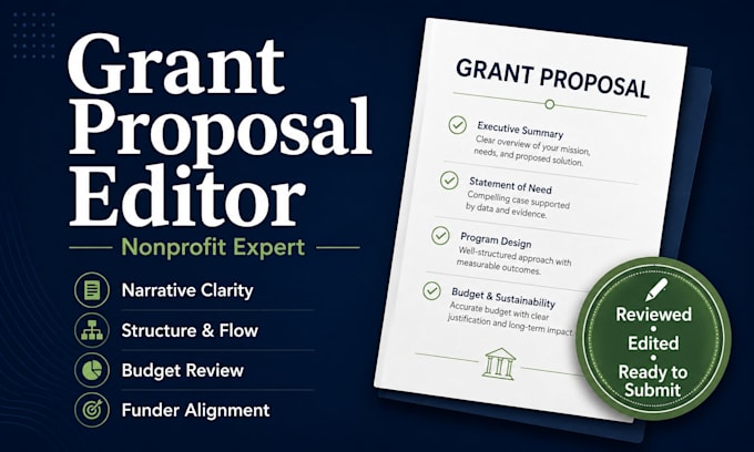 edit your grant proposal as a former nonprofit grant manager