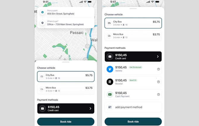 develop ai ridesharing app ai trip planning app rideshare carpooling driver app