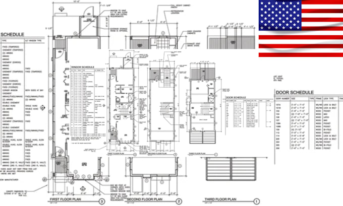 Permit ready architectural floor plan mep adu design site plan for city ...