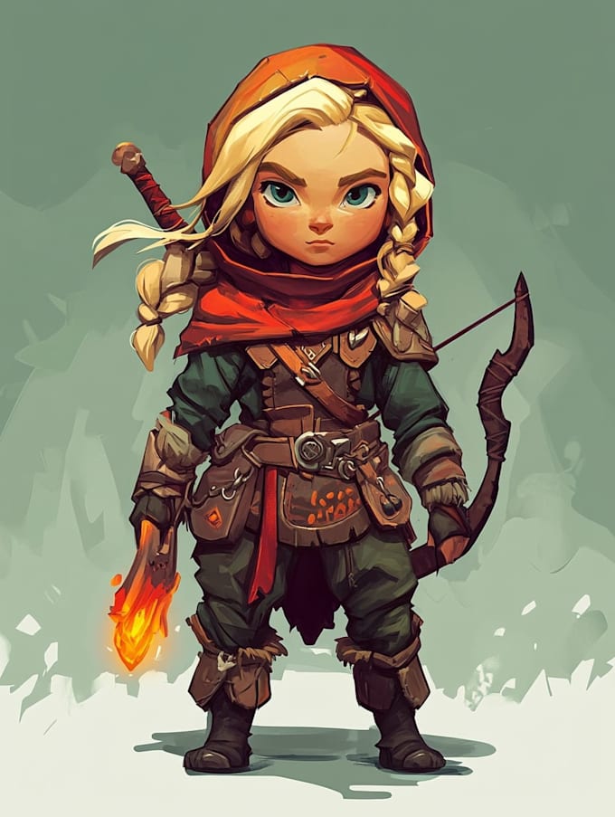 draw 2d game character or 2d game character