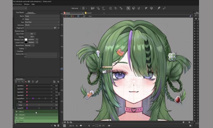design and rig pro live2d vtuber model for vtuber studio twitch and streaming