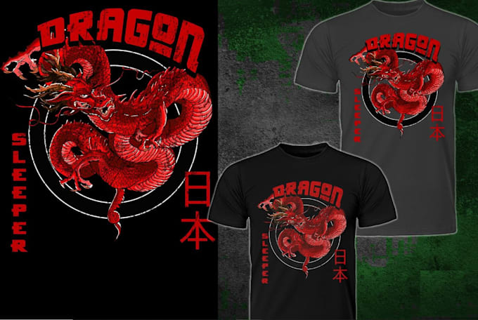 make high quality t shirt dragon logo