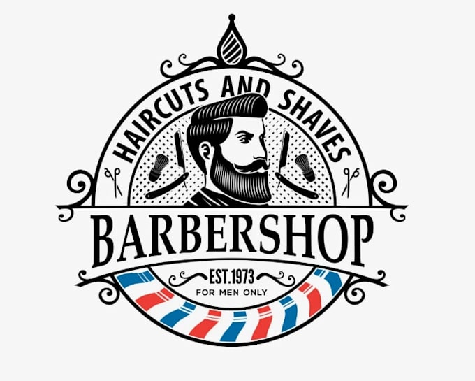 design a professional barber and barbershop logo