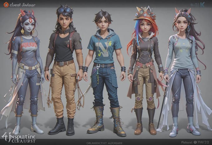 create a game character