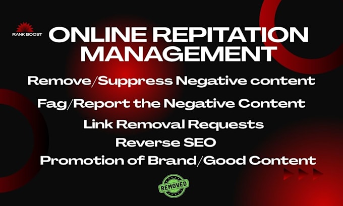 remove bad links, boost positive results and rebuild your reputation