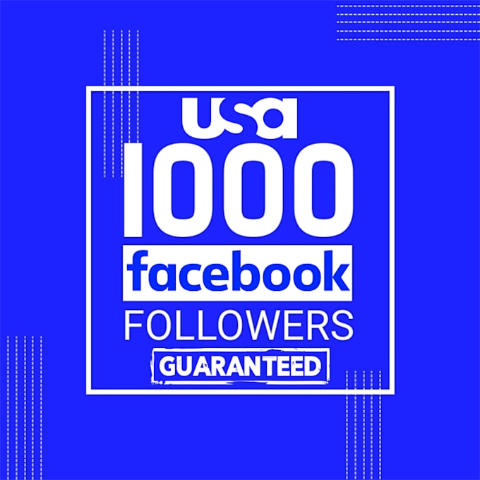 get 1000 real USA facebook followers for profile or page