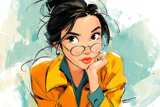 create cartoon comic character