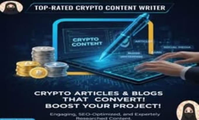 write crypto posts and educational blogs