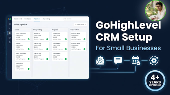set up your gohighlevel CRM for small business growth and automation