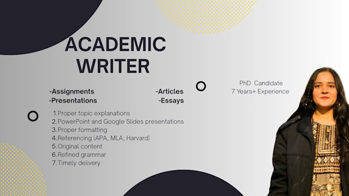 write research articles and create professional presentations