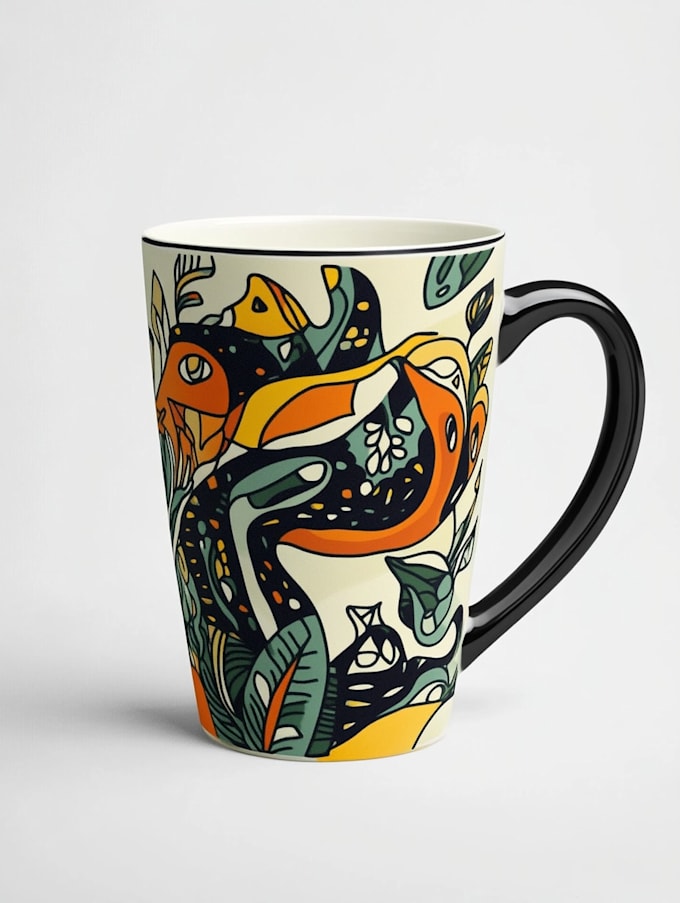 make amazing typography and custom coffee mug design