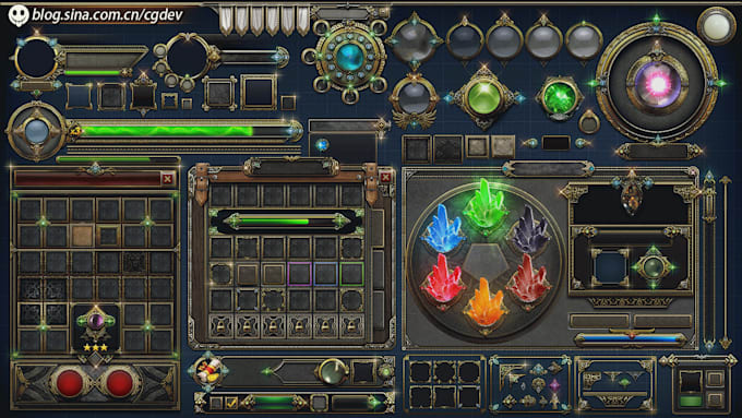 design unreal engine ui, unity game UI UX, menus hud, buttons for mobile PC web