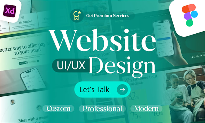 a modern user centric website UI UX in figma to boost conversion