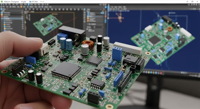 provide pcb layout, rf pcb design using altium, easyeda, kicad, or eagle